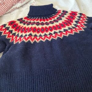 Gap 24/7 Split Hem Fair Isle Sweater